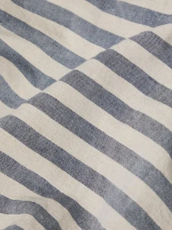 Atlantic Pembroke Stripe Linen Blend Fitted Sheet