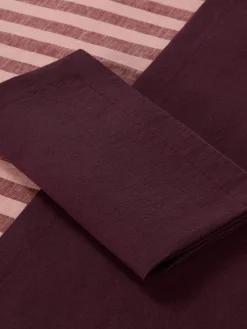Berry Linen Blend Napkins Set of 4