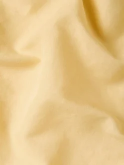 Butter Yellow Linen Blend Bedding Set