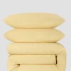 Butter Yellow Linen Blend Duvet Set
