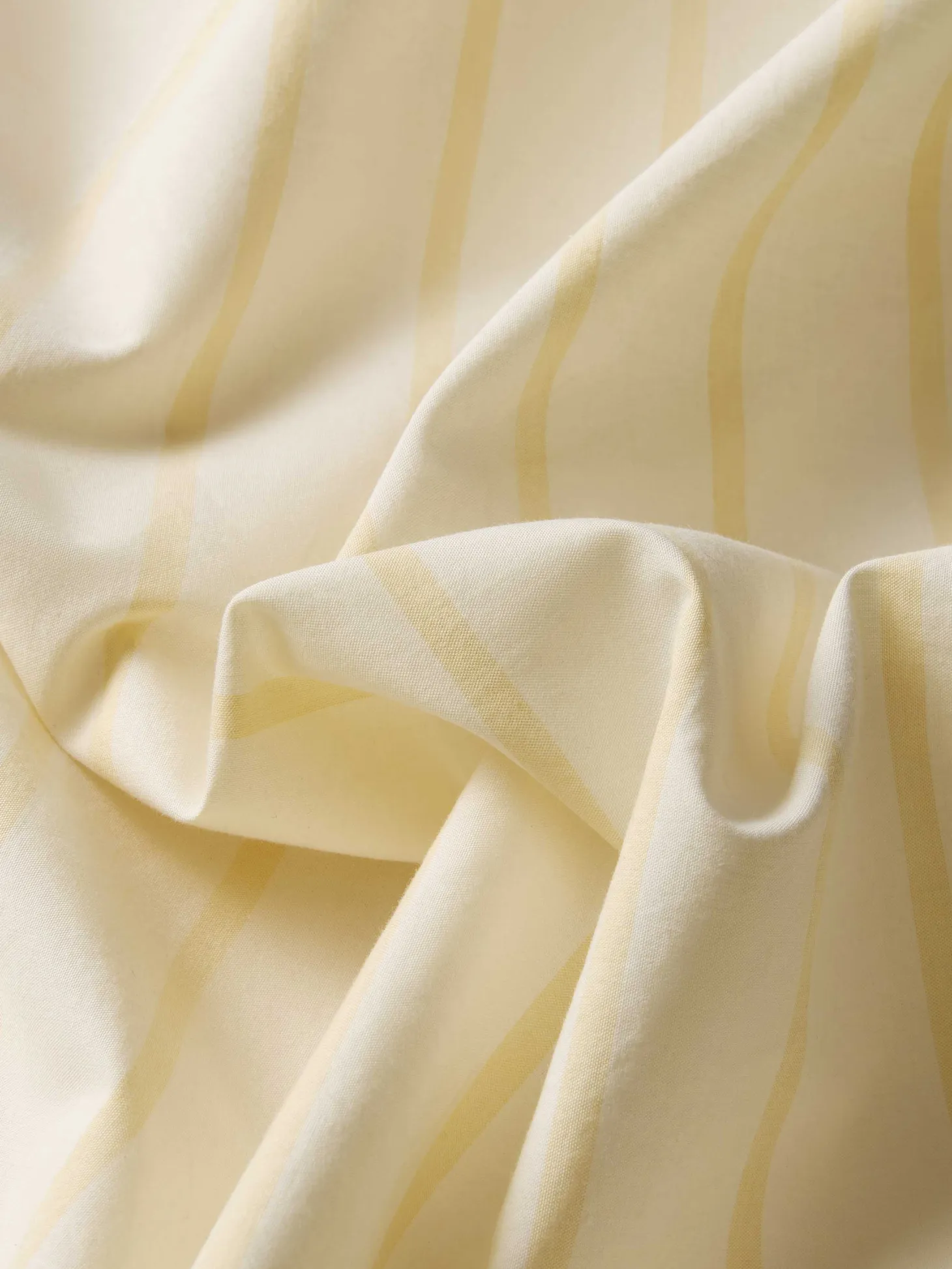 Butter Yellow Slumber Stripe Cotton Pillowcase (Pair)