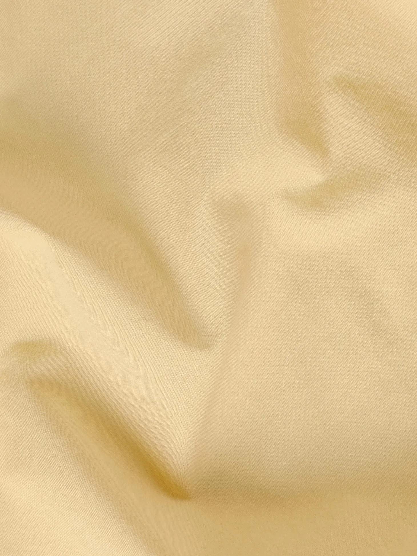 Butter Yellow Washed Cotton Percale Flat Sheet