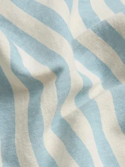 Coastal Blue Pembroke Stripe Linen Blend Pillowcase (Pair)
