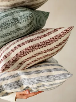 Coastal Blue Pembroke Stripe Wool Cushion Cover