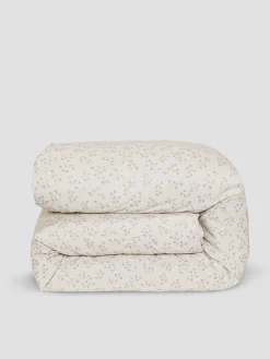Cream Spring Sprig Cotton Duvet Cover