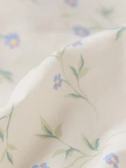 Cream Spring Sprig Cotton Duvet Cover