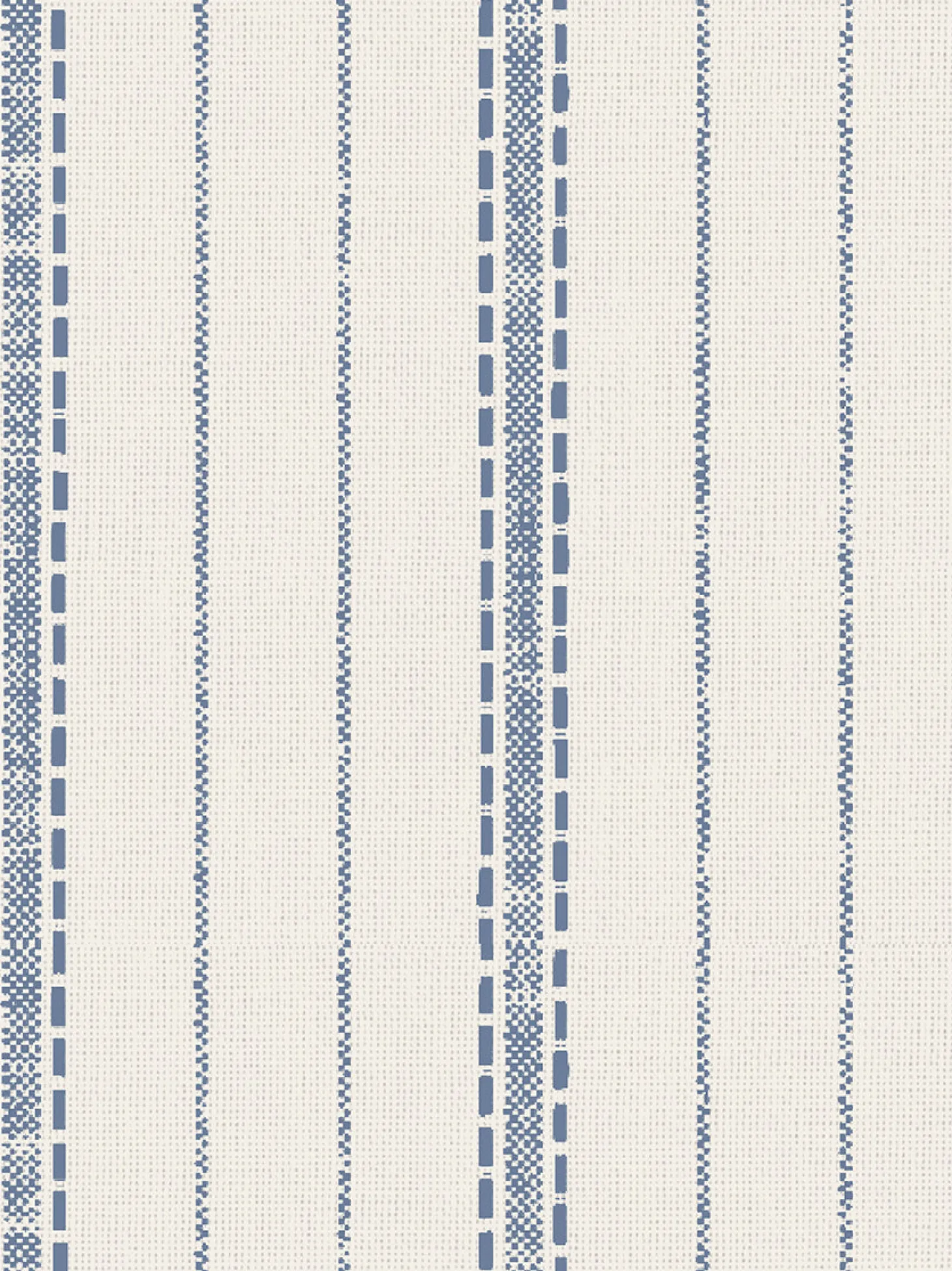 Denim Blue Ticking Stripe Wallpaper