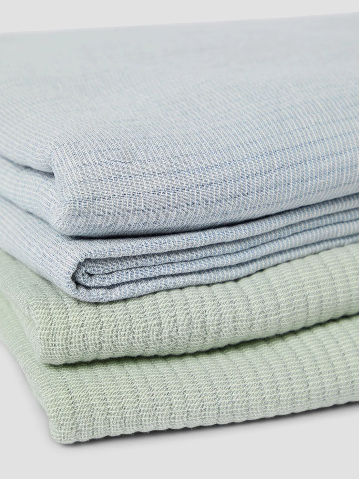 Dusk Blue Cotton Textured Throw