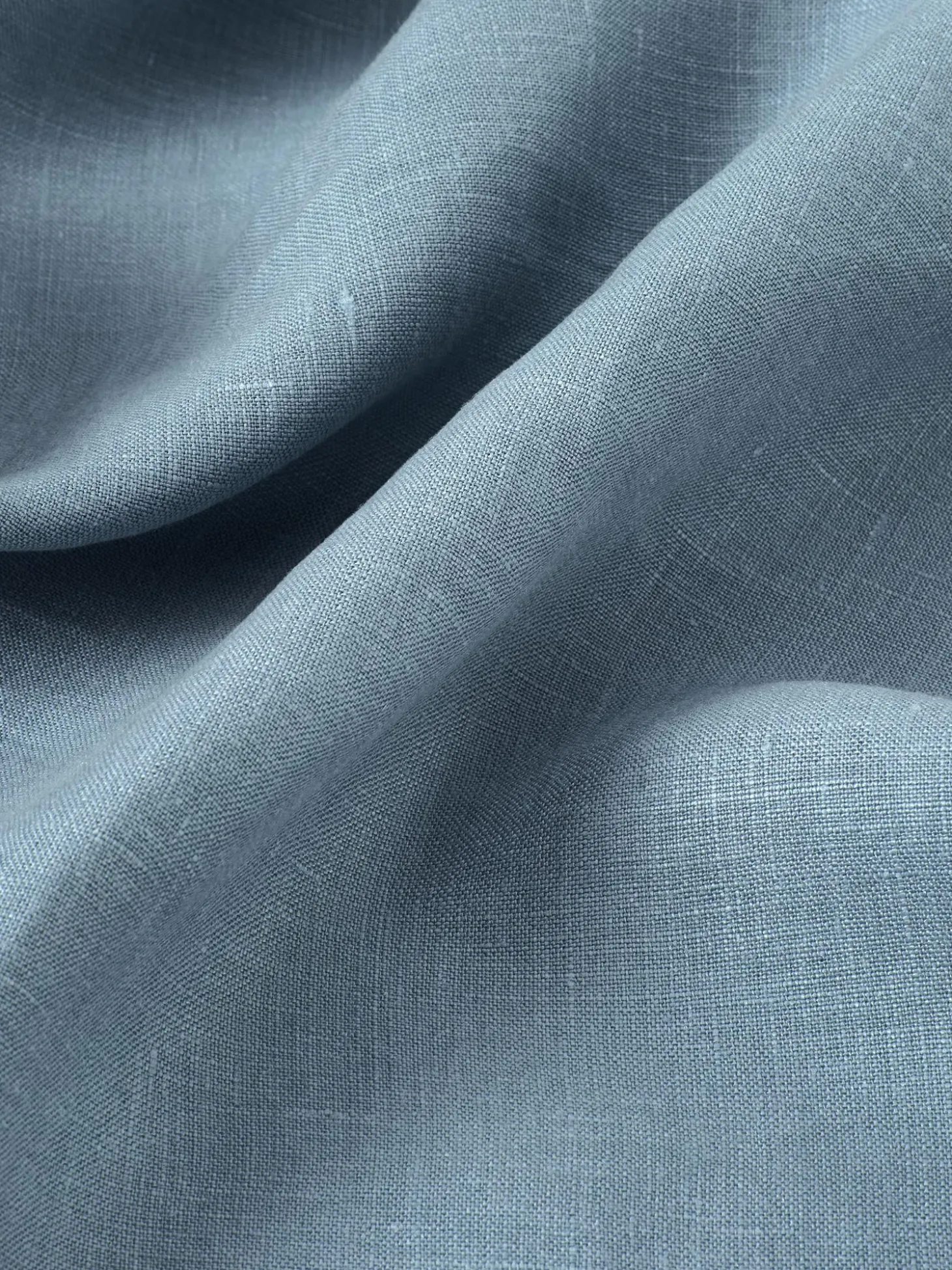Dusk Blue 100% Linen Fitted Sheet