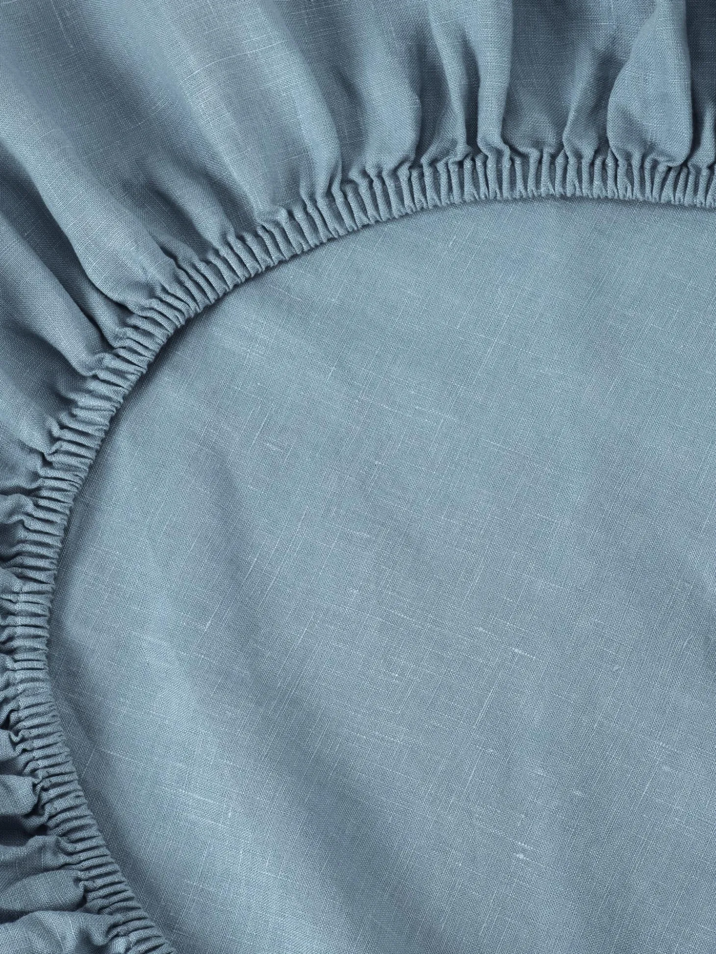 Dusk Blue 100% Linen Fitted Sheet