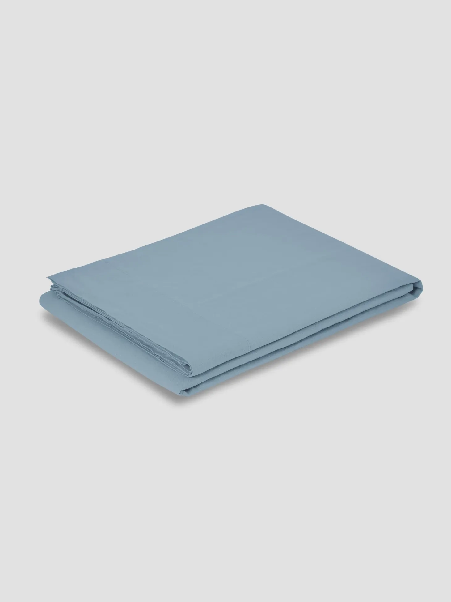 Dusk Blue 100% Linen Flat Sheet