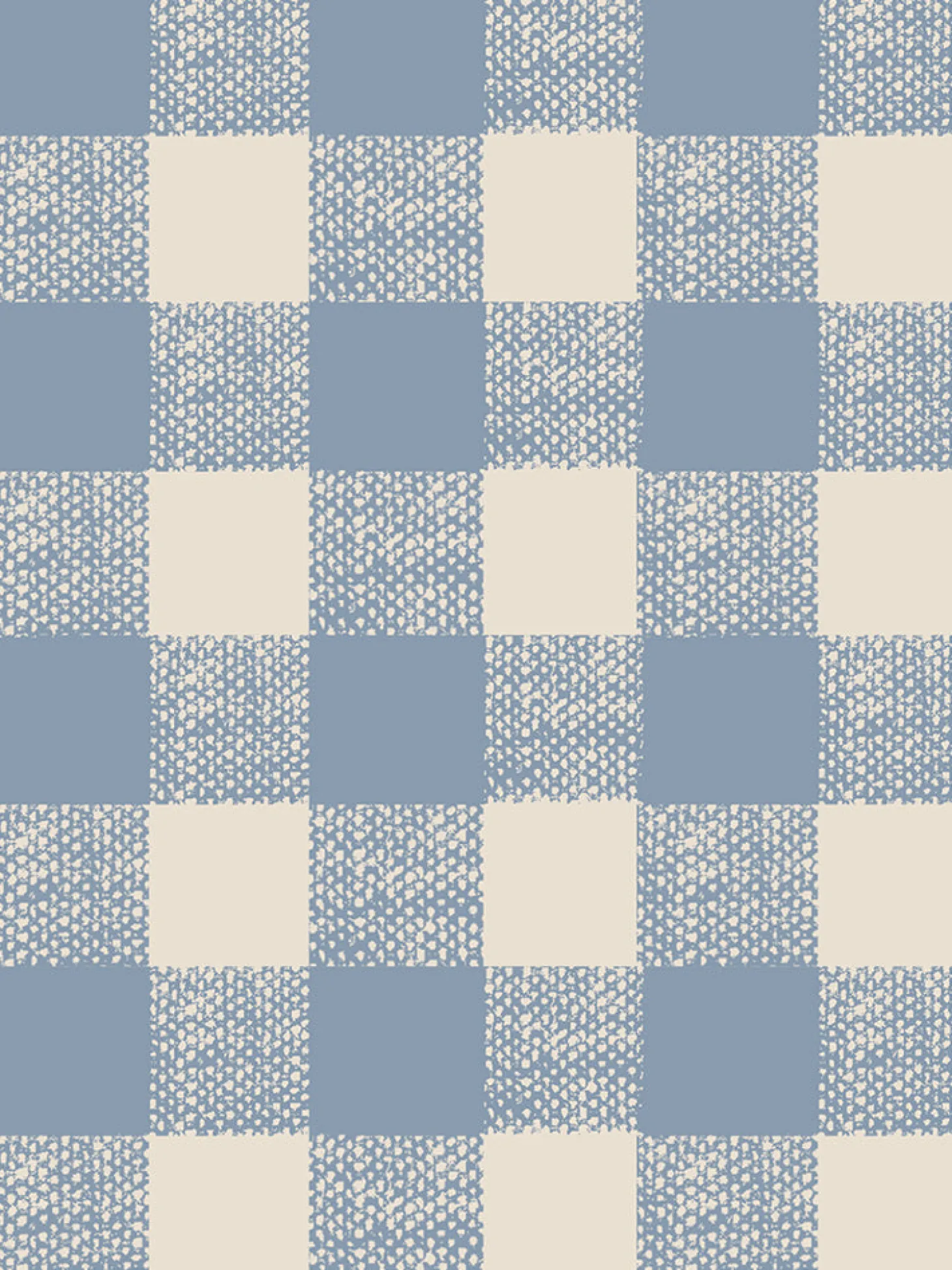 Dusty Blue Gingham Wallpaper