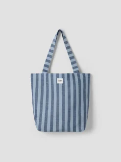 Dusty Blue Pembroke Linen Blend Tote Bag