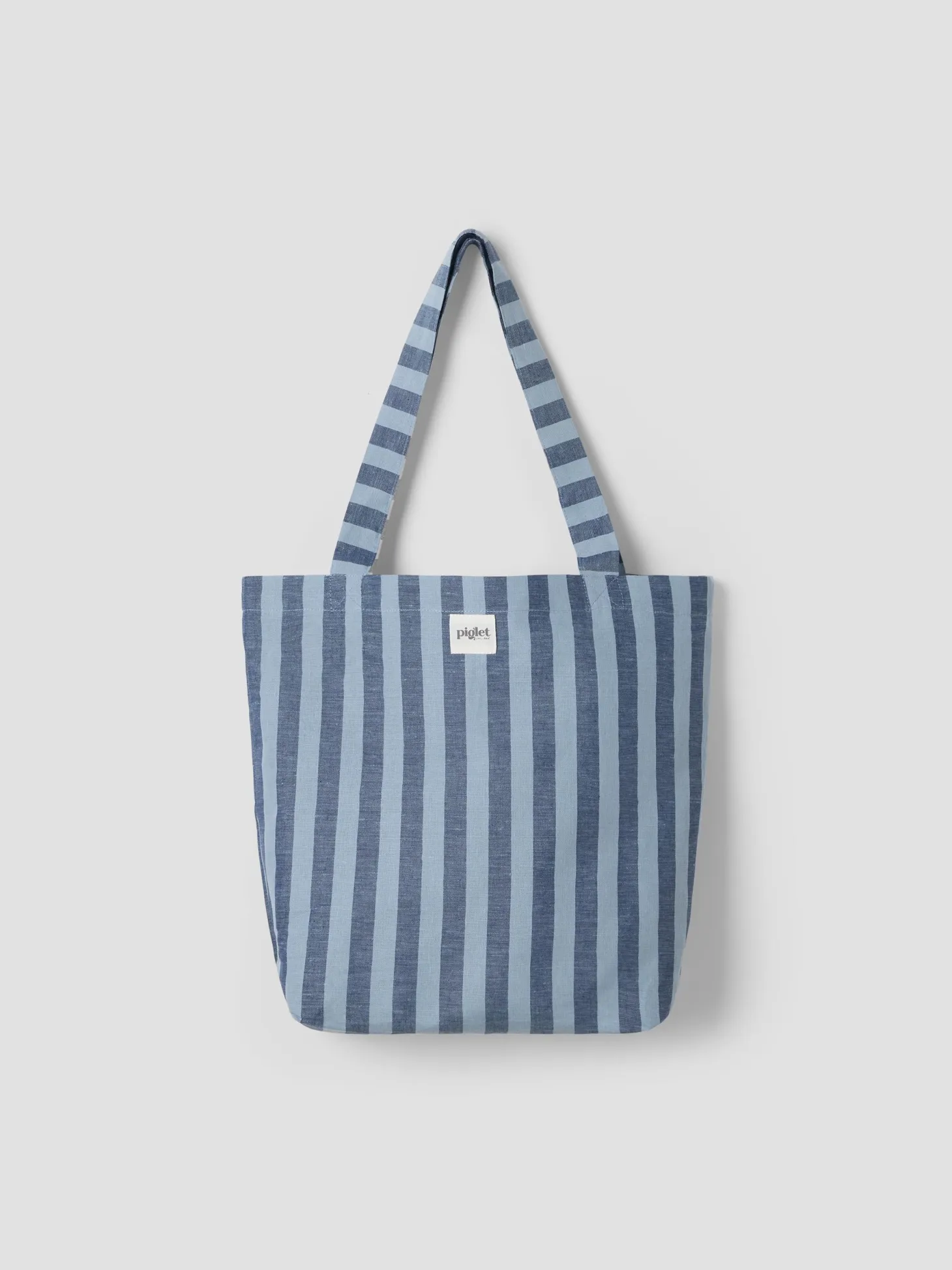 Dusty Blue Pembroke Linen Blend Tote Bag
