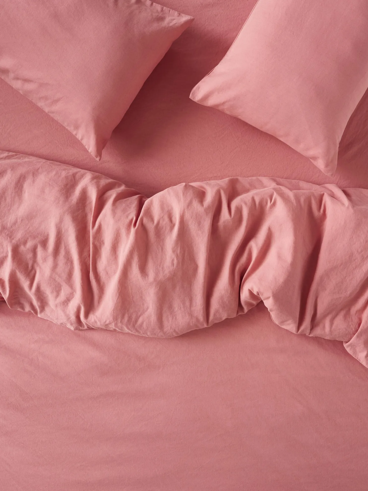 Dusty Pink Linen Blend Duvet Cover