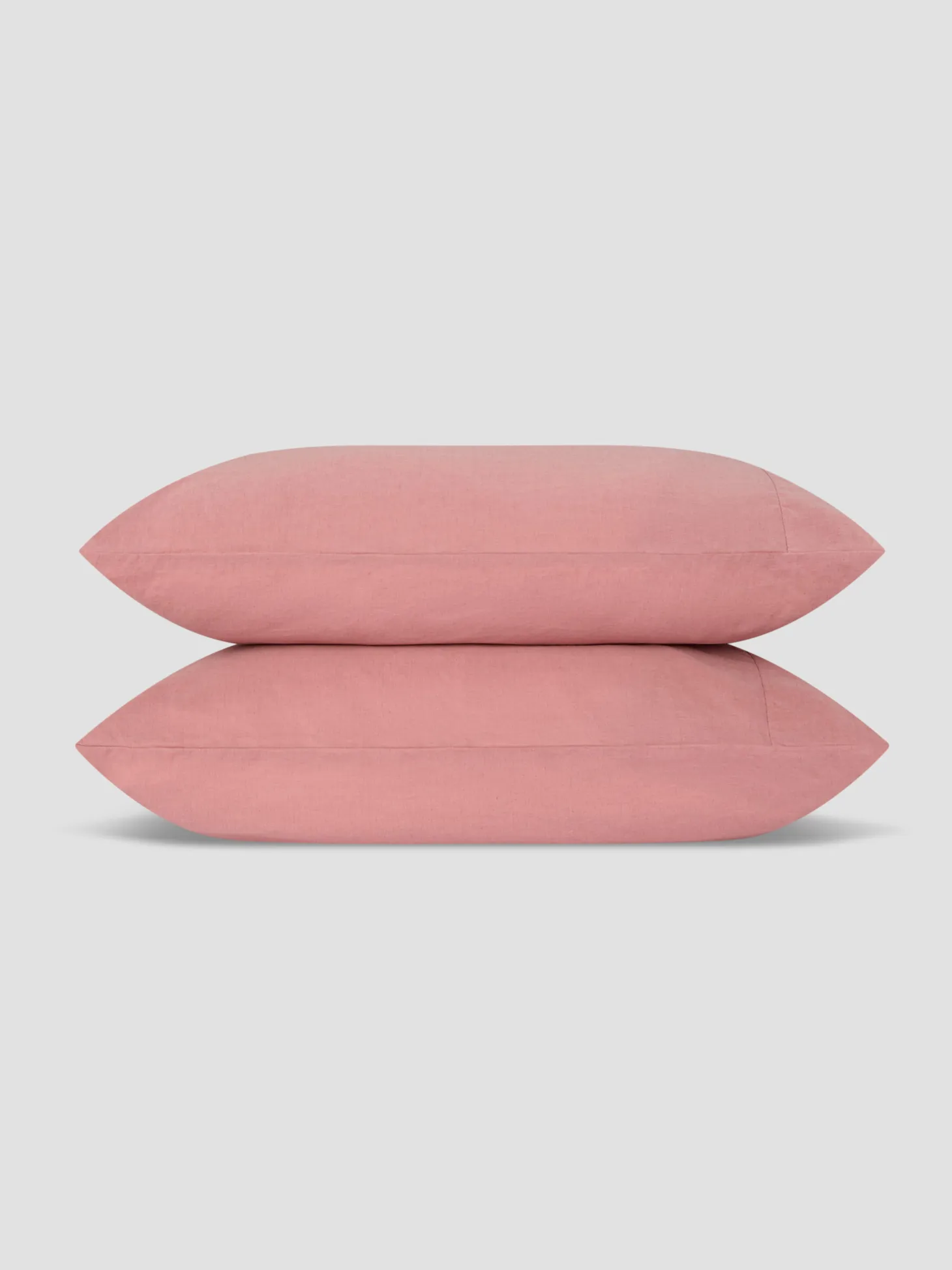 Dusty Pink Linen Blend Pillowcases (Pair)
