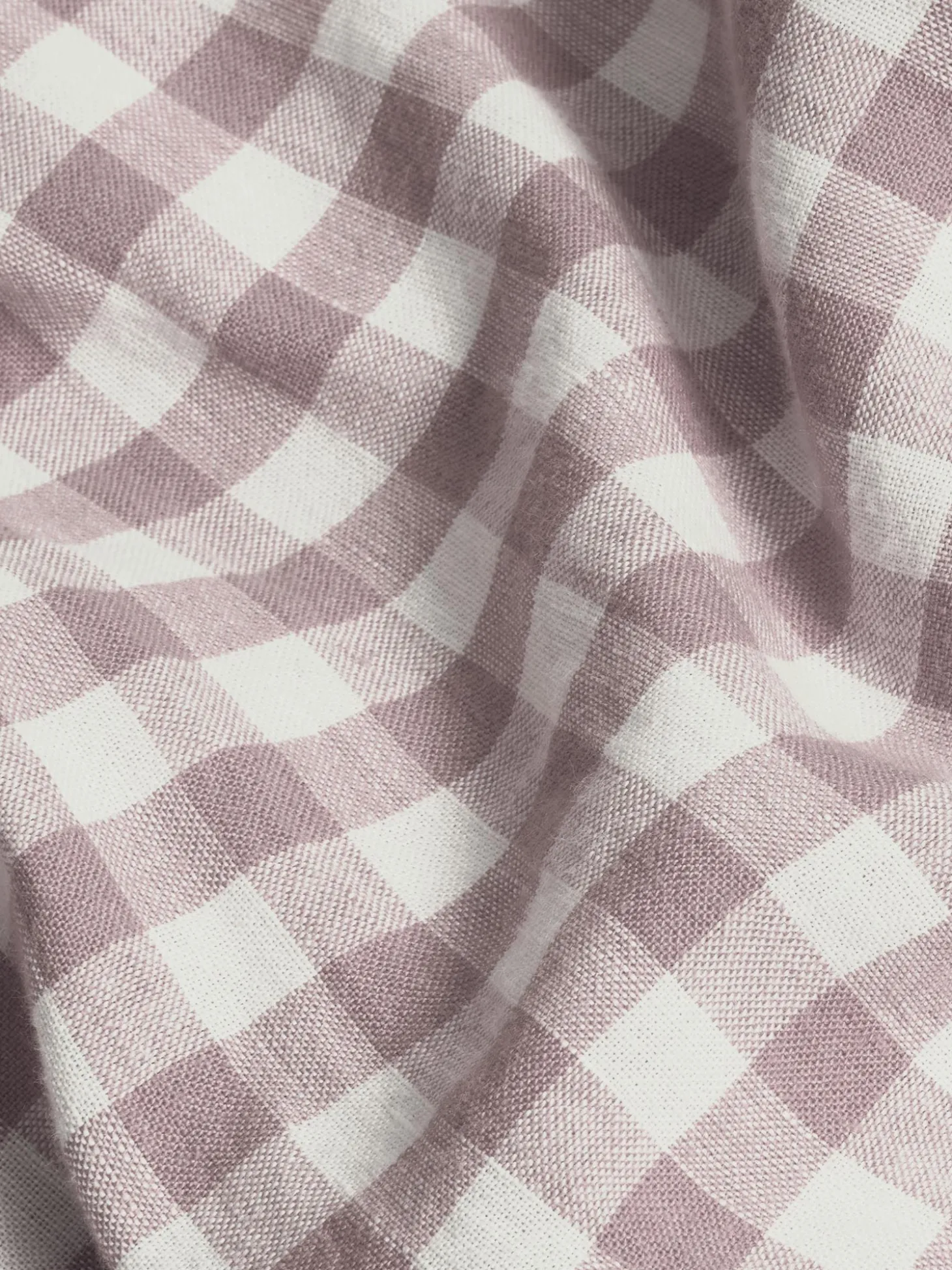 Elderberry Gingham Linen Blend Duvet Cover