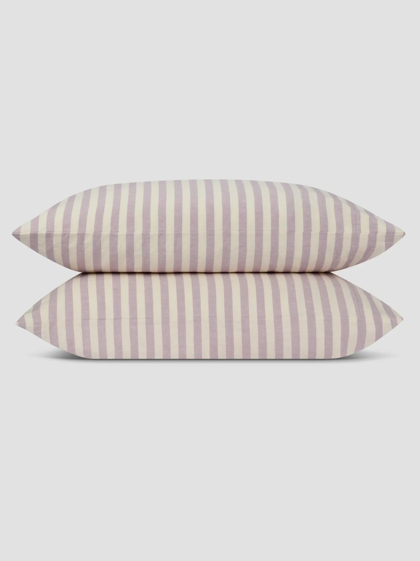 Elderberry Pembroke Stripe Linen Blend Pillowcase (Pair)