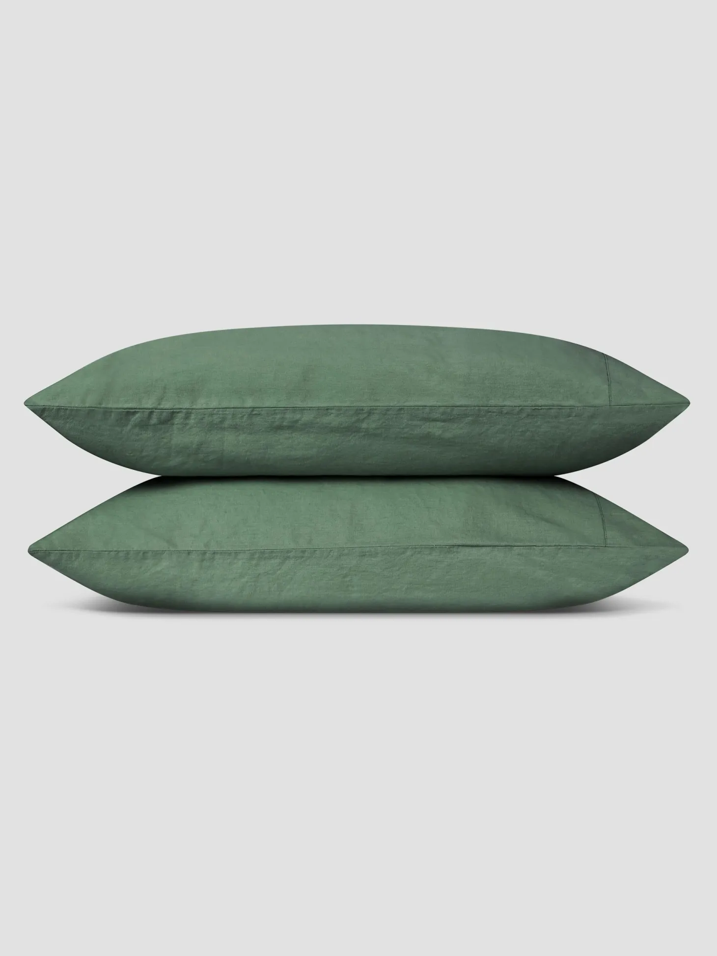 Elm Green Linen Blend Pillowcase (Pair)