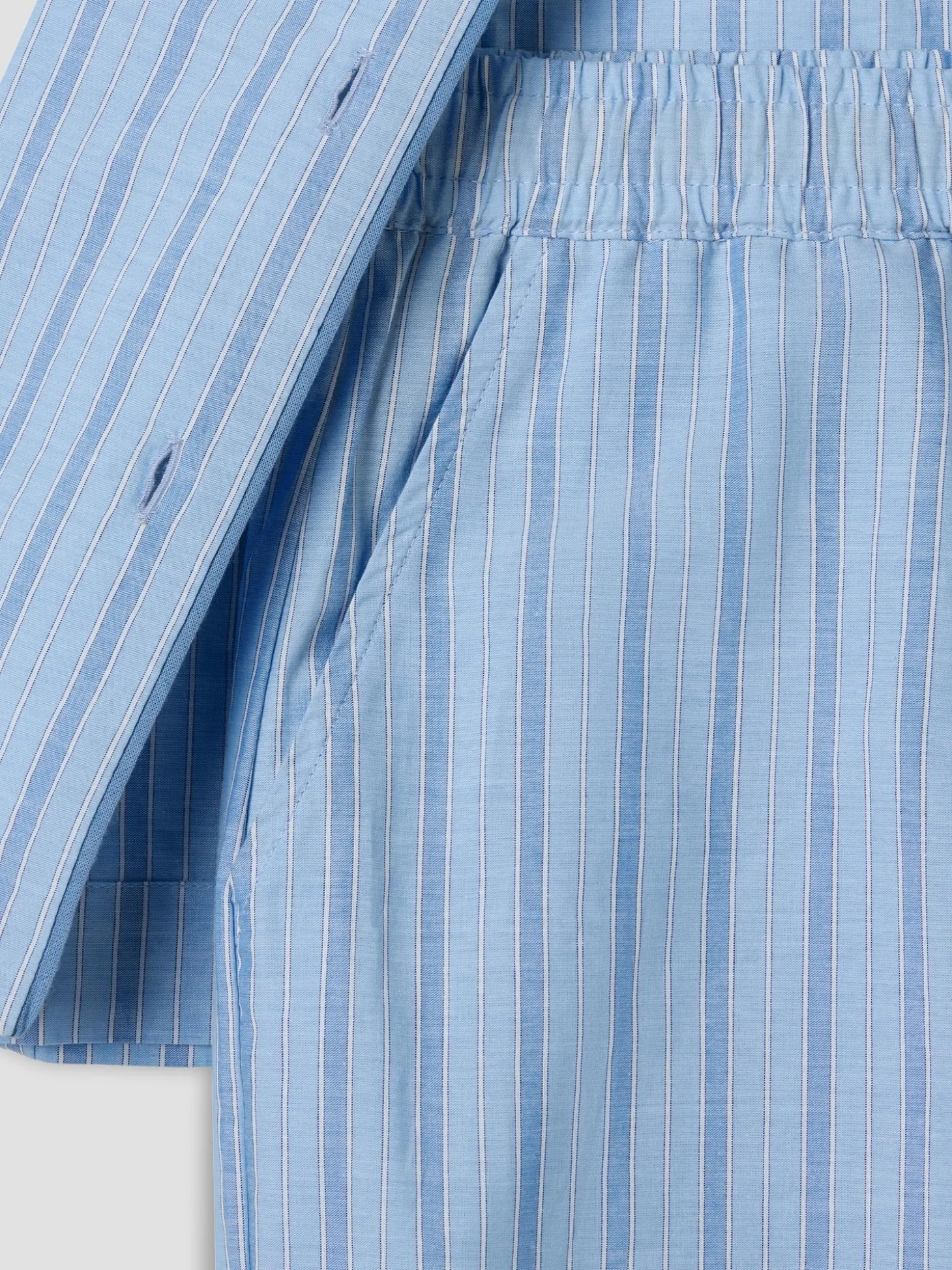 Favorite Stripe Cotton Cropped Pajama Set