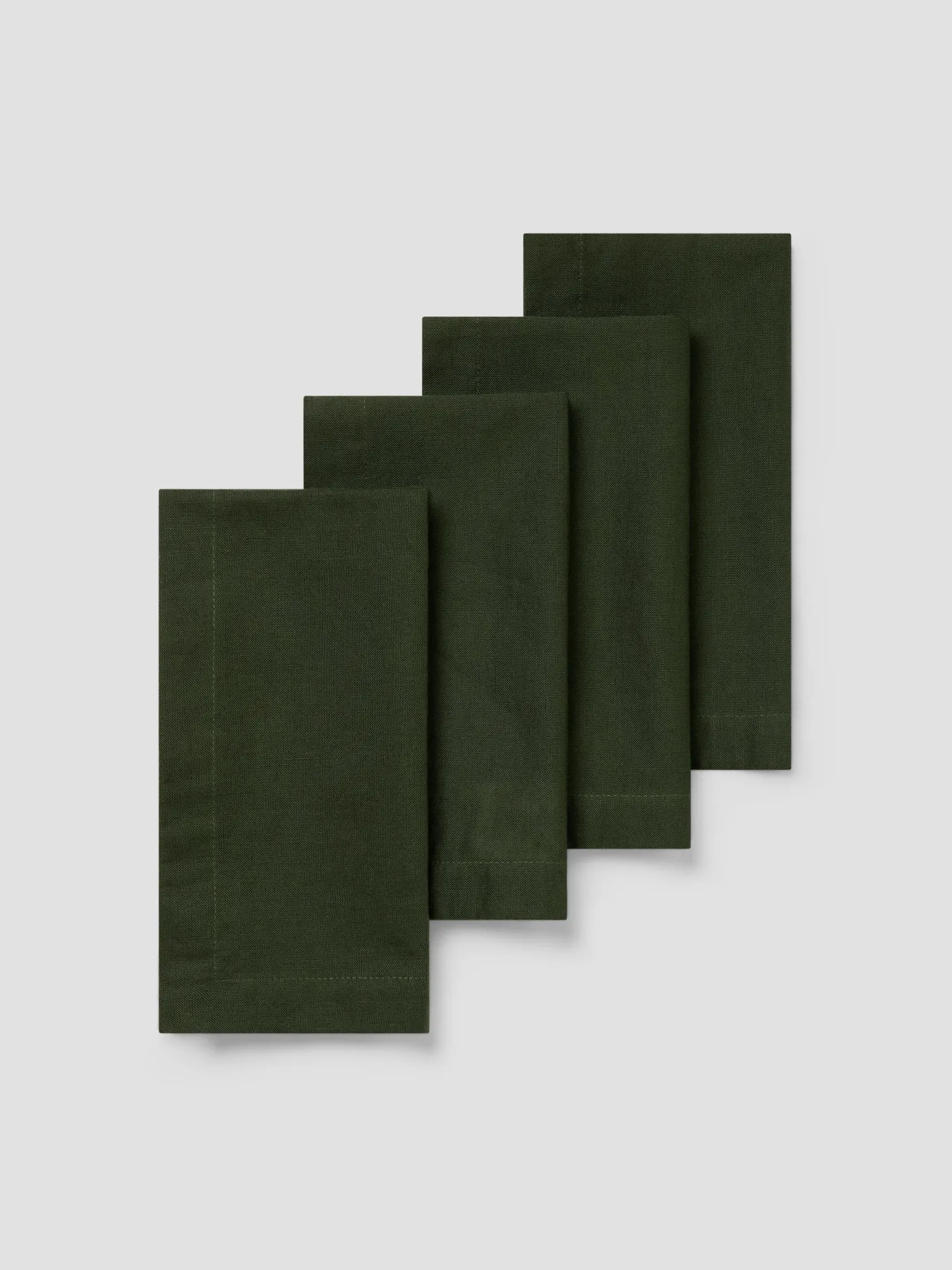 Fern Green Linen Blend Napkins Set of 4