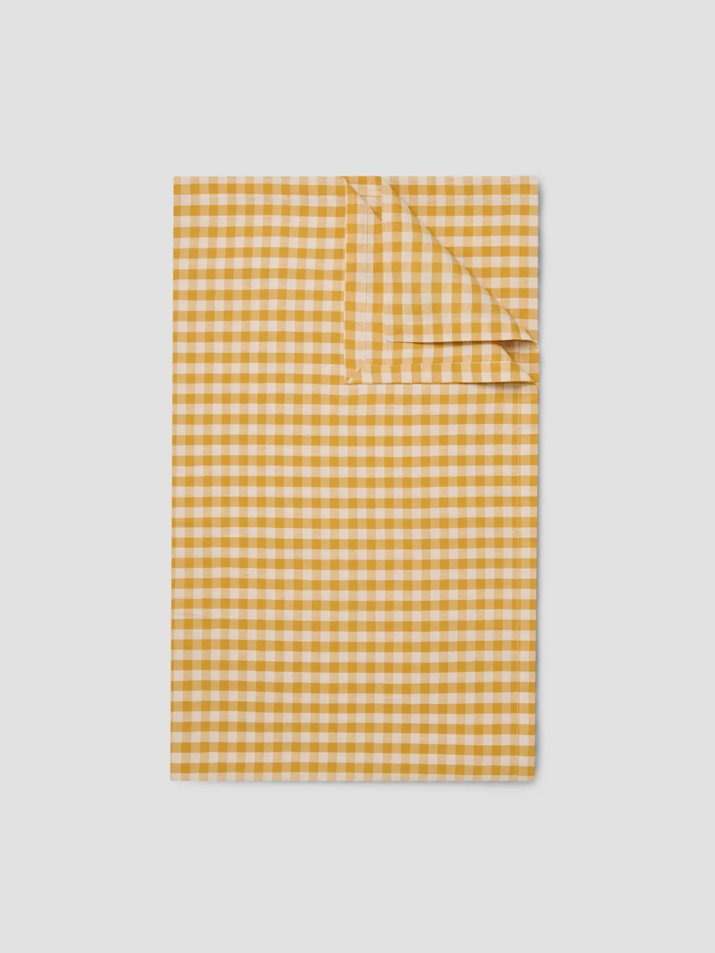 Honey Gingham Linen Blend Tablecloth