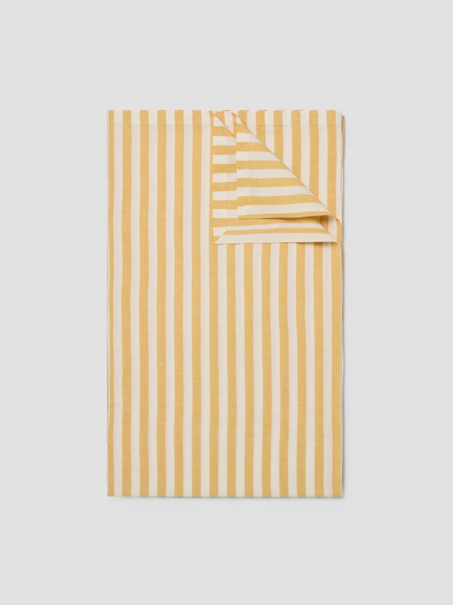 Honey Pembroke Stripe Linen Blend Tablecloth