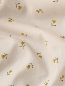 Honey Posy Bud Linen Blend Duvet Cover
