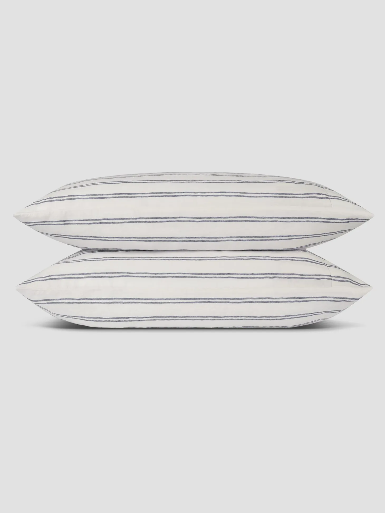 Ivory Kemptown Stripe Linen Blend Pillowcase (Pair)
