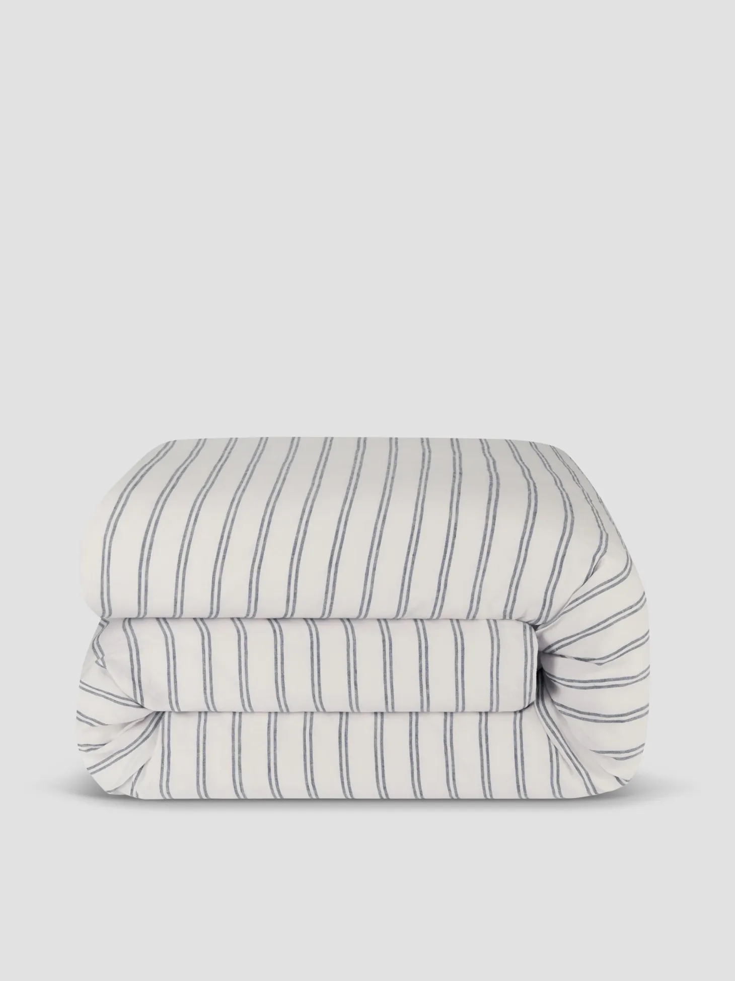 Ivory Kemptown Stripe 100% Linen Duvet Cover