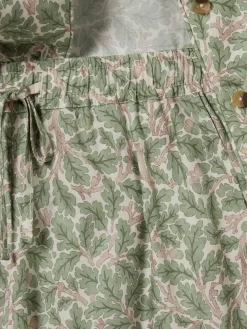 Leafy Arbour Oak Cotton Cropped Pants Set