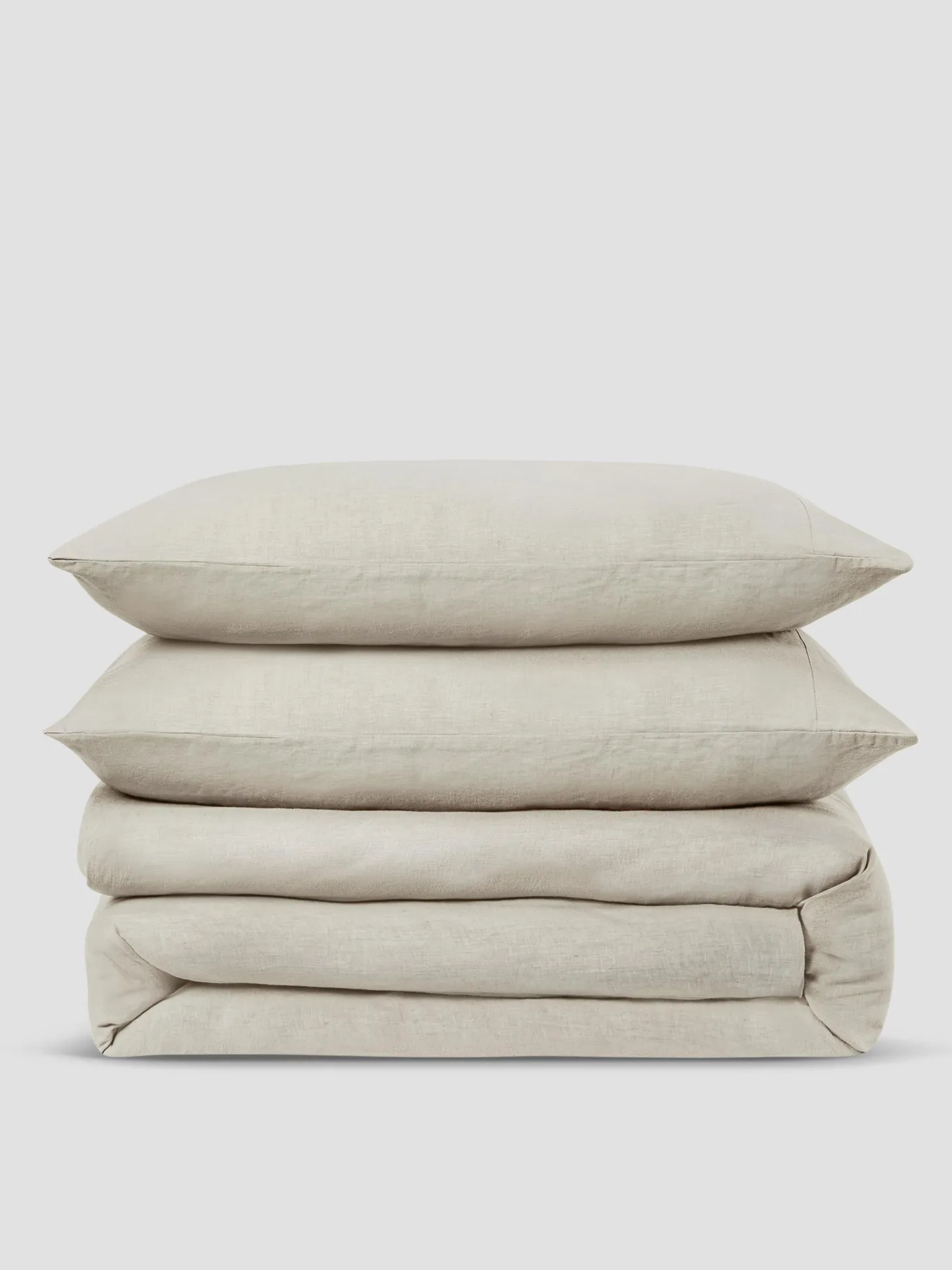 Oatmeal Linen Blend Duvet Set