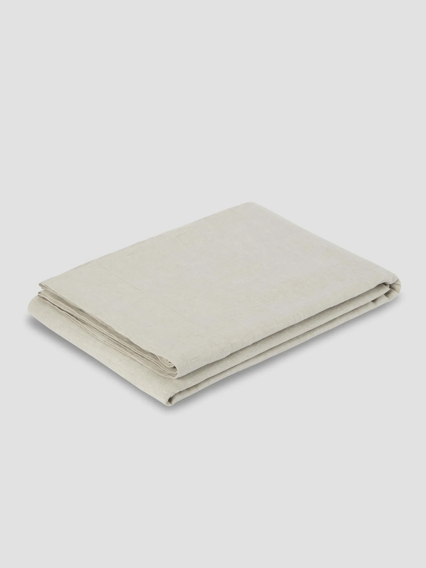 Oatmeal Linen Blend Flat Sheet