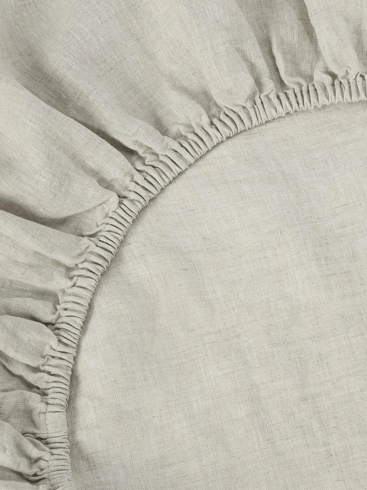 Oatmeal 100% Linen Fitted Sheet