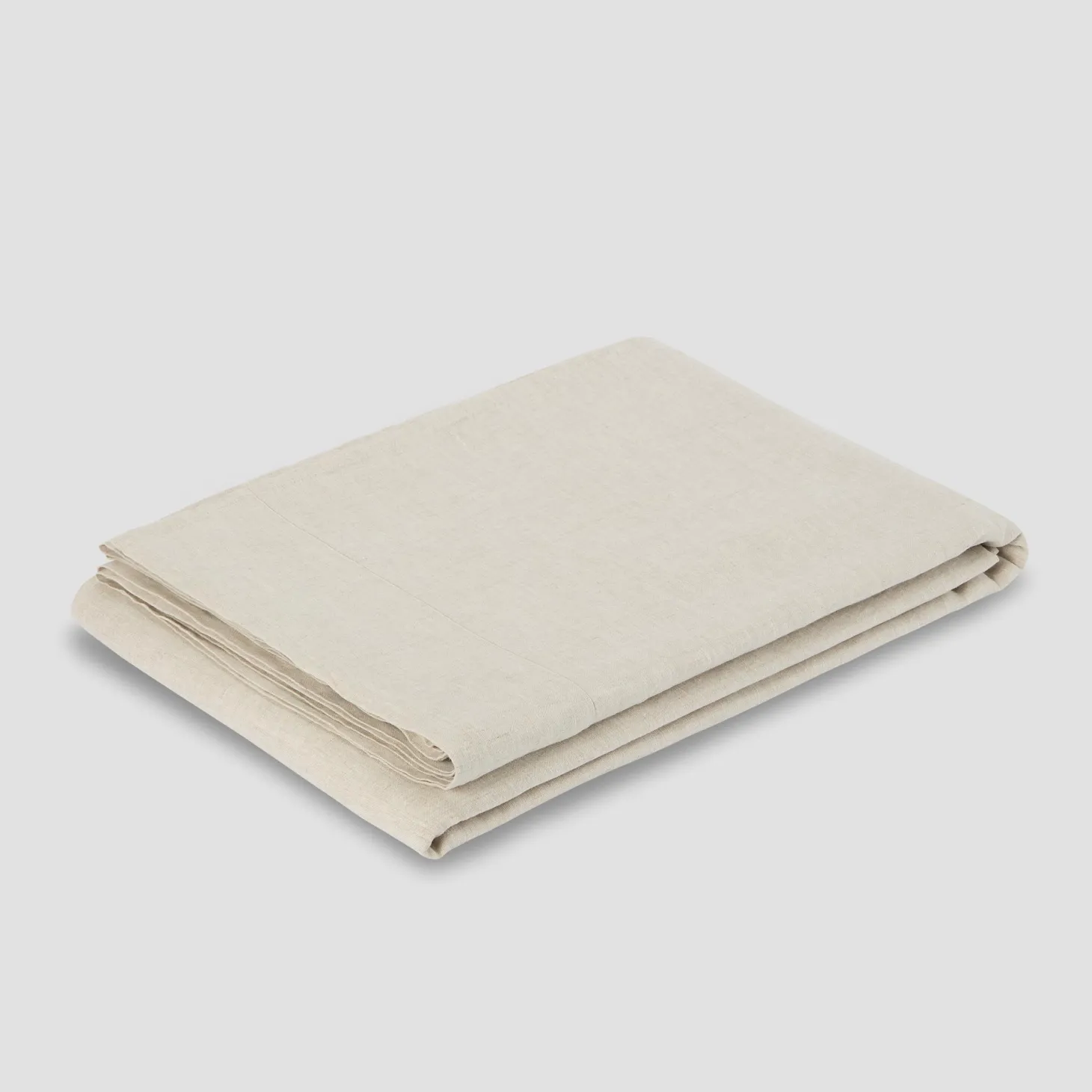 Oatmeal 100% Linen Flat Sheet