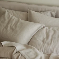 Oatmeal 100% Linen Pillowcases (Pair)