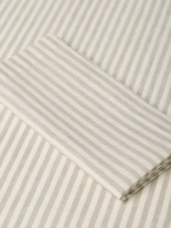 Oatmeal Stripe Linen Blend Napkins Set of 4