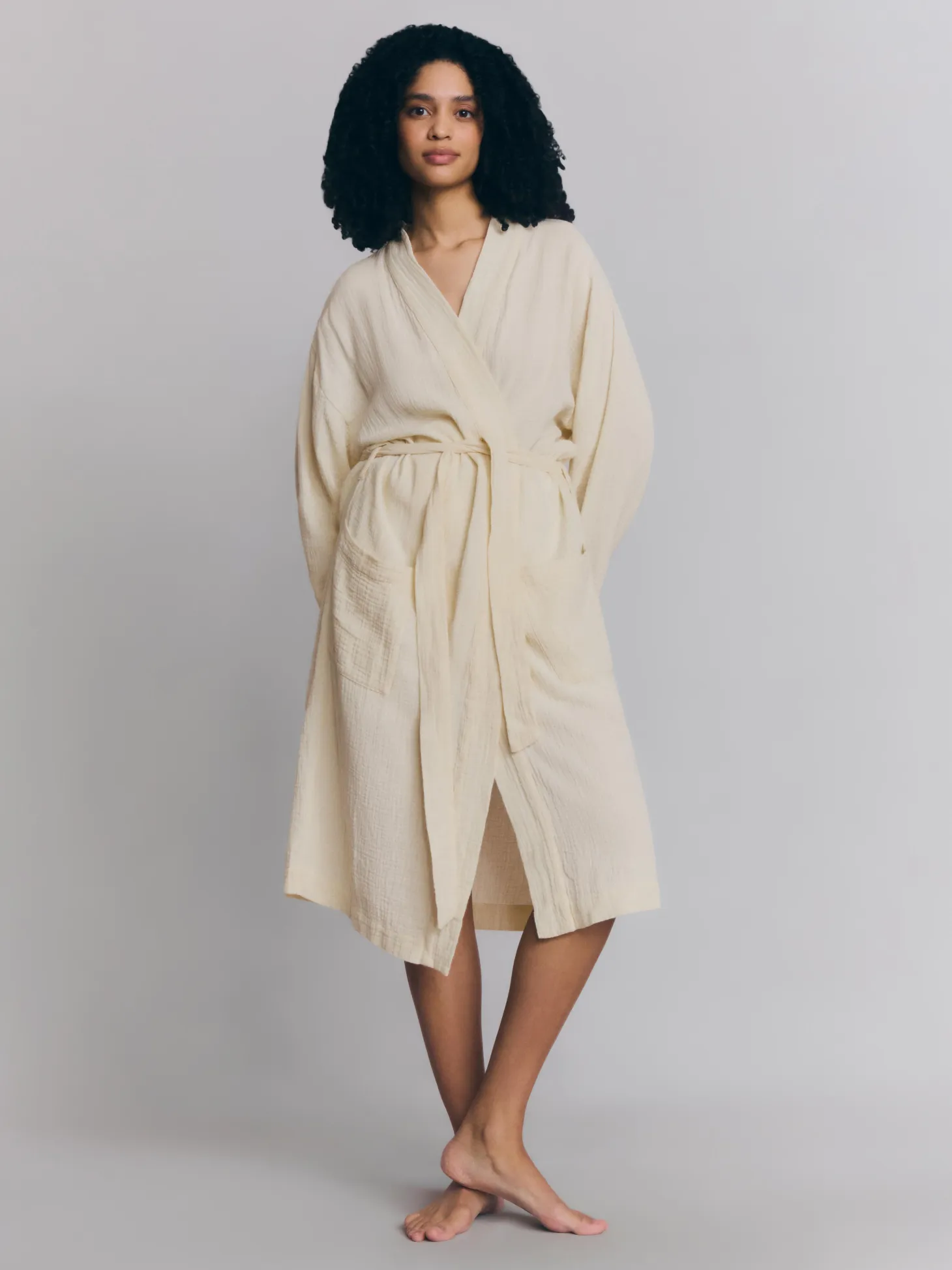 Pearl Cotton Gauze Robe