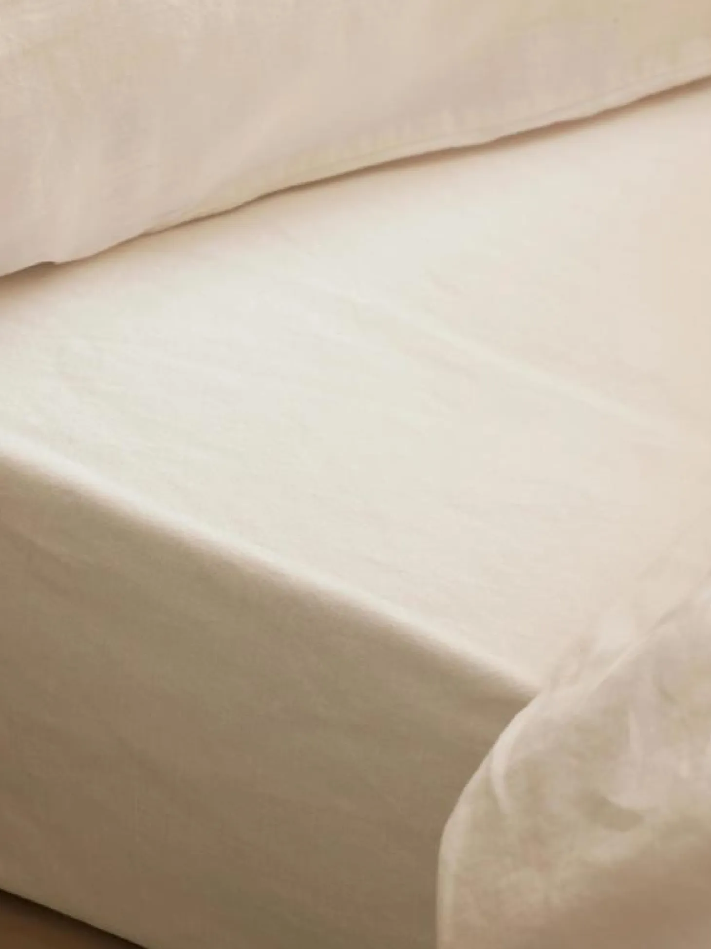 Pearl 100% Linen Fitted Sheet
