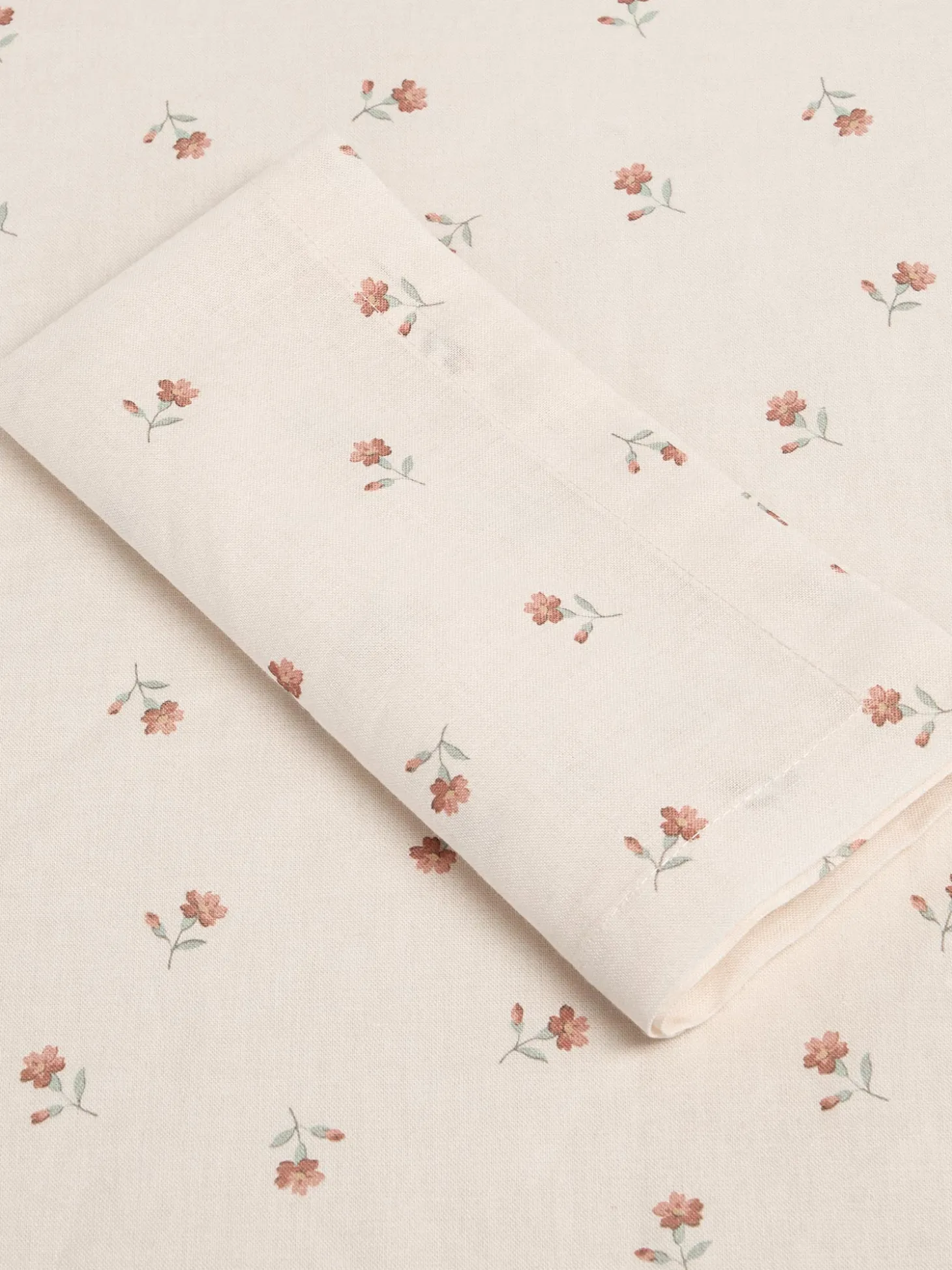 Pearl Posy Bud Linen Blend Napkin Set of 4