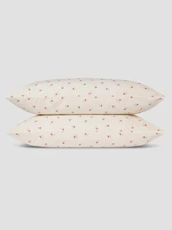 Pearl Posy Bud Linen Blend Pillowcases (Pair)