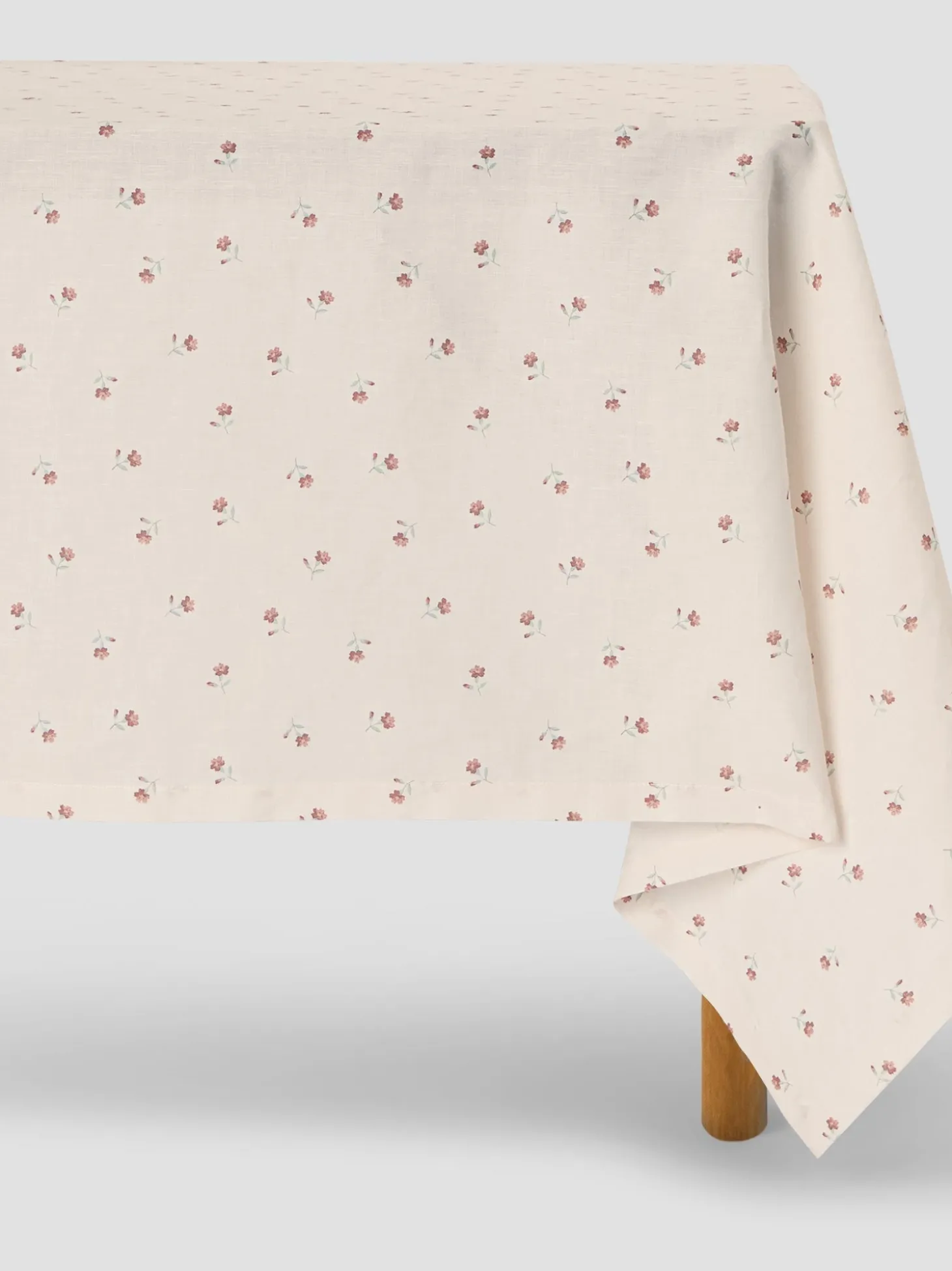 Pearl Posy Bud Linen Blend Tablecloth