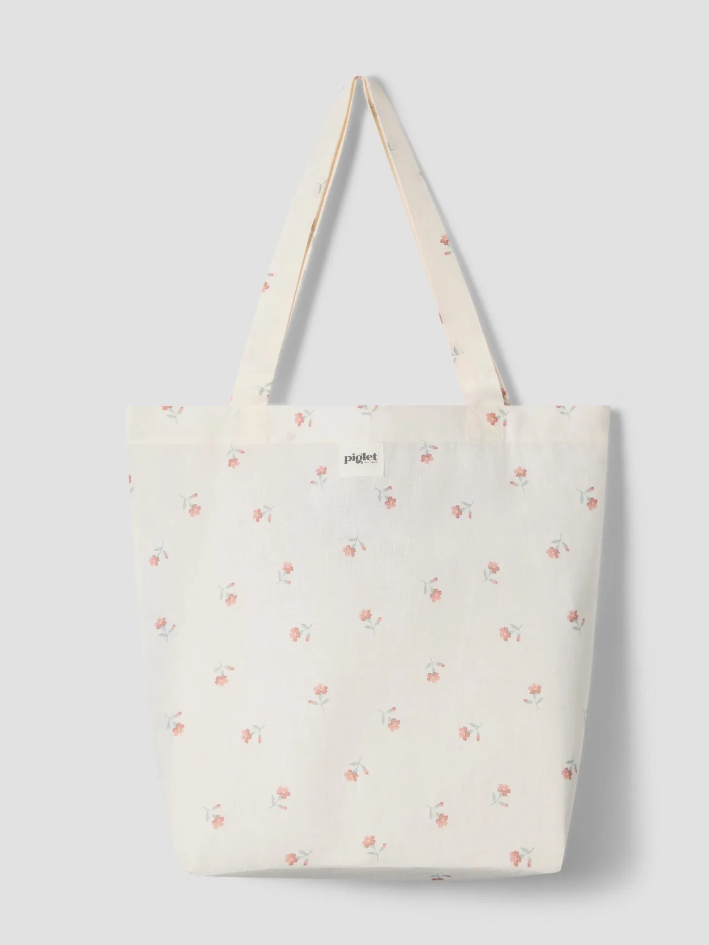 Pearl Posy Bud Linen Blend Tote Bag