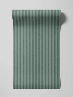 Pine Green Pembroke Stripe Wallpaper