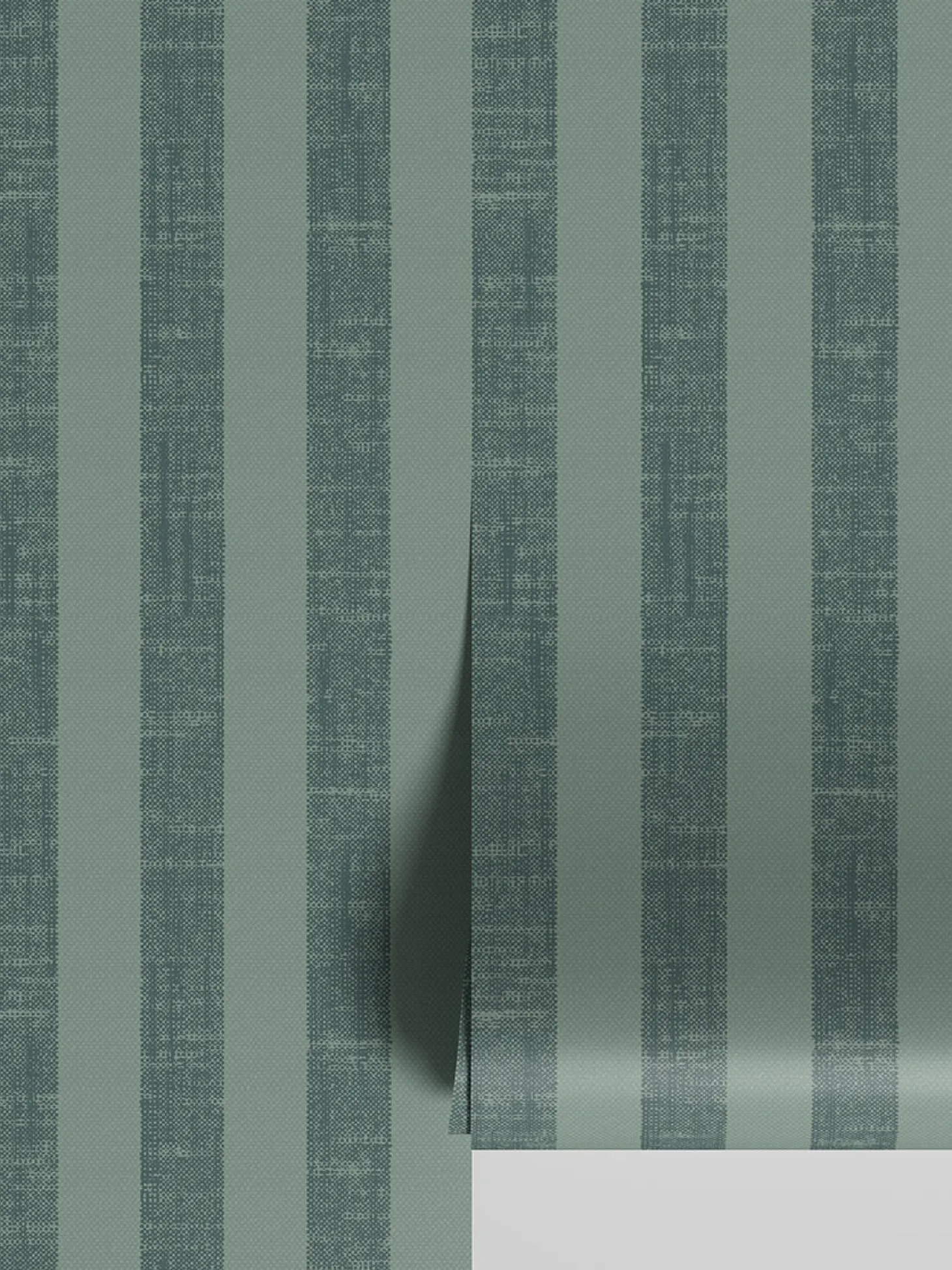 Pine Green Pembroke Stripe Wallpaper