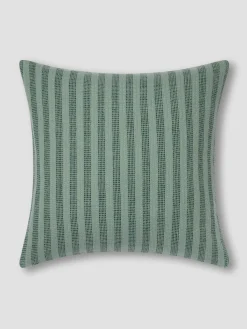 Pine Green Pembroke Stripe Wool Cushion Cover