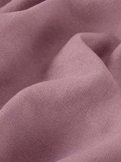 Raspberry Linen Blend Flat Sheet