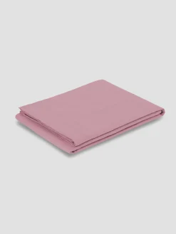 Raspberry Linen Blend Flat Sheet