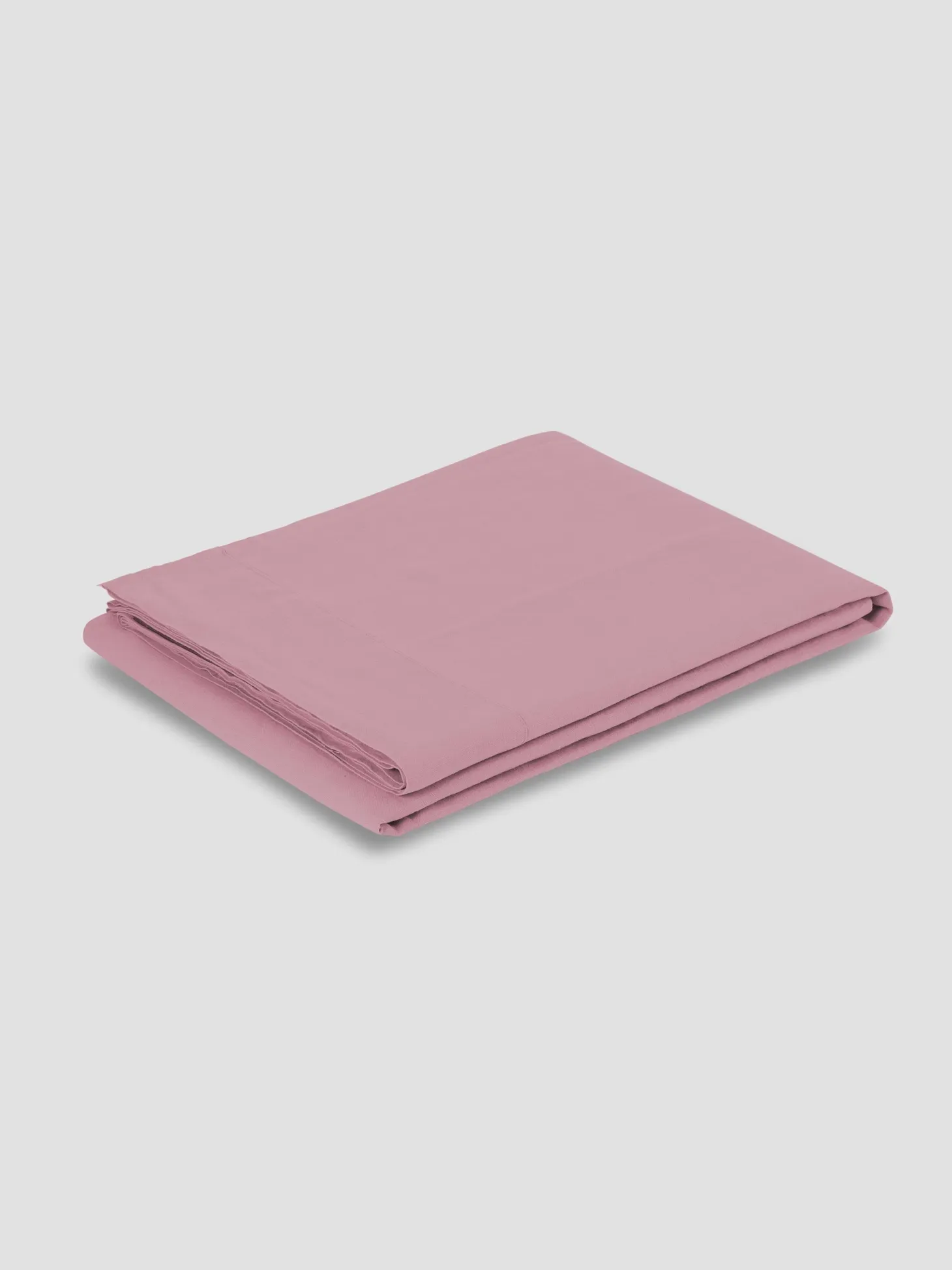 Raspberry Linen Blend Flat Sheet