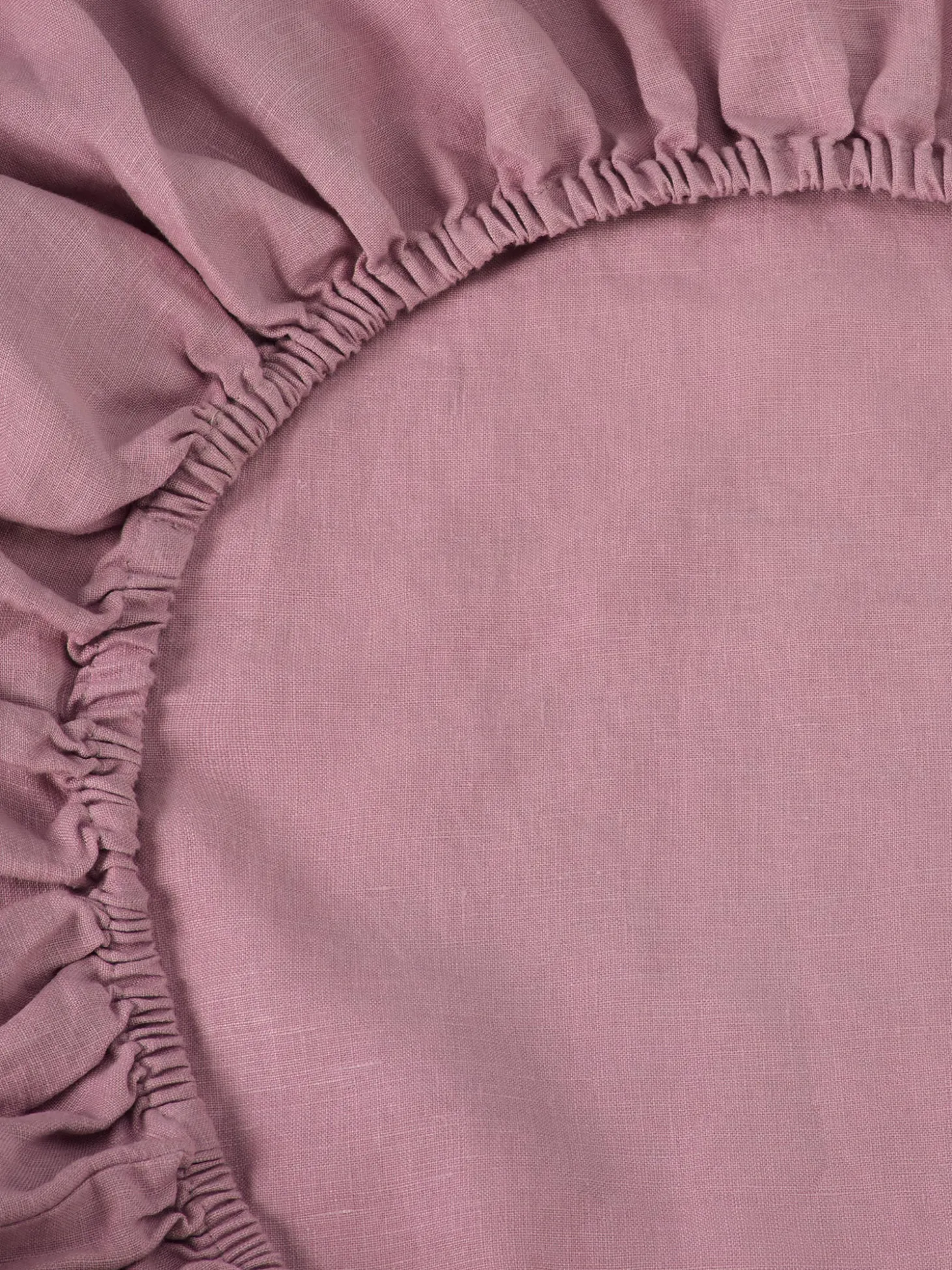 Raspberry 100% Linen Fitted Sheet